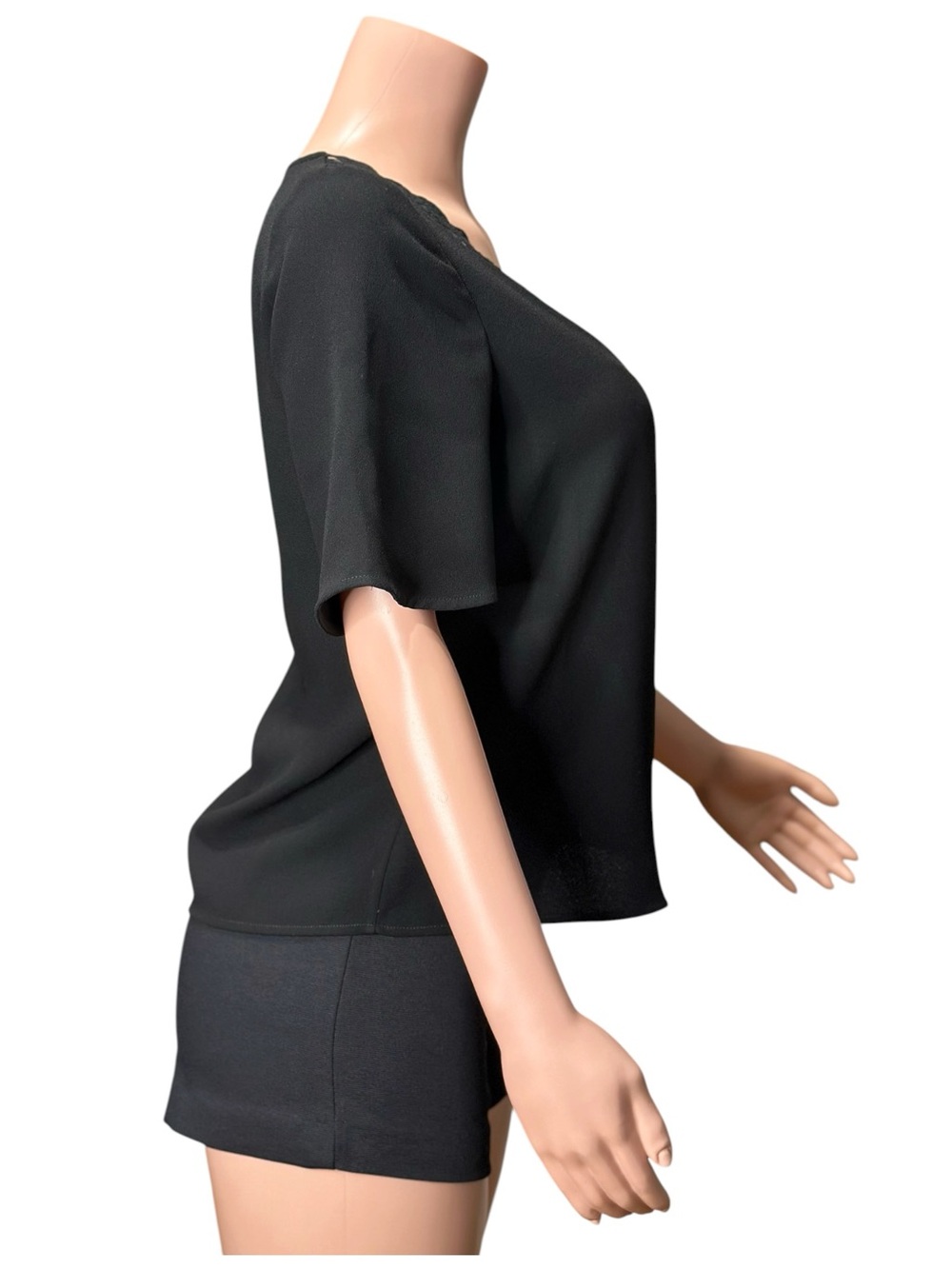 SÉZANE Sylla Blouse, Black, FR34/US2 - Picture 6 of 8